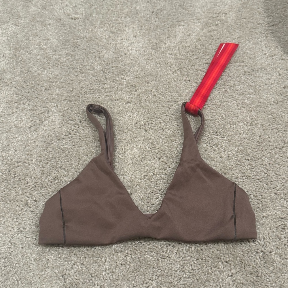 Left On Friday Plunge Swim Top Small Stormy